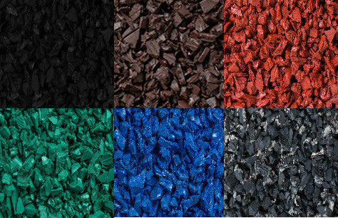 rubber mulch color collage 