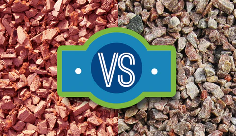 Rubber Mulch vs. Rock