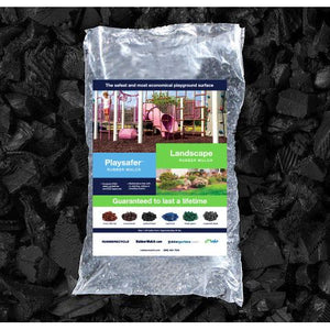 Playsafer Rubber Mulch | Painted Black
