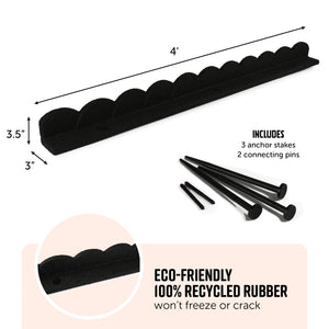 L Shape Rubber Border- Scalloped