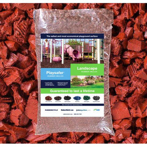 Playsafer Rubber Mulch | Terra Cotta Red