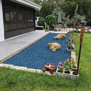 Landscape Rubber Mulch | Blue