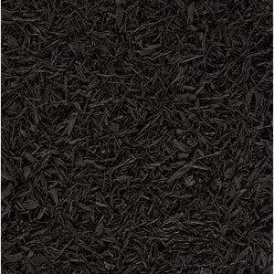 Shredded Rubber Mulch | Painted Black