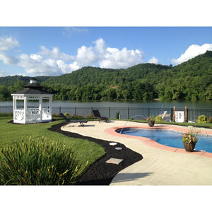Landscape Rubber Mulch | Painted Black