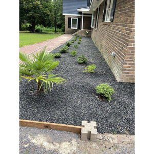 Landscape Rubber Mulch | Unpainted Black