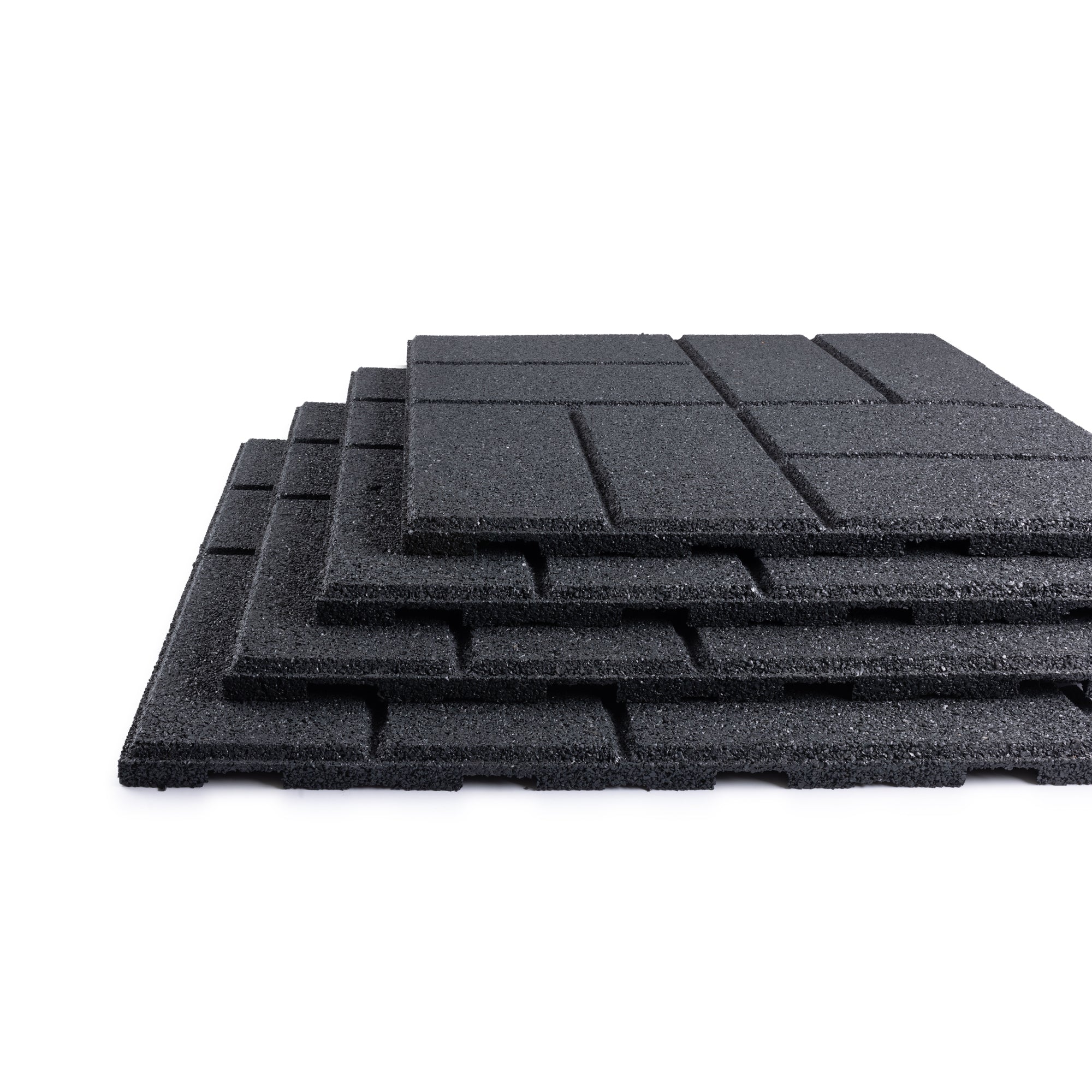 Brick Interlocking Rubber Paver Tile - RubberMulch.com