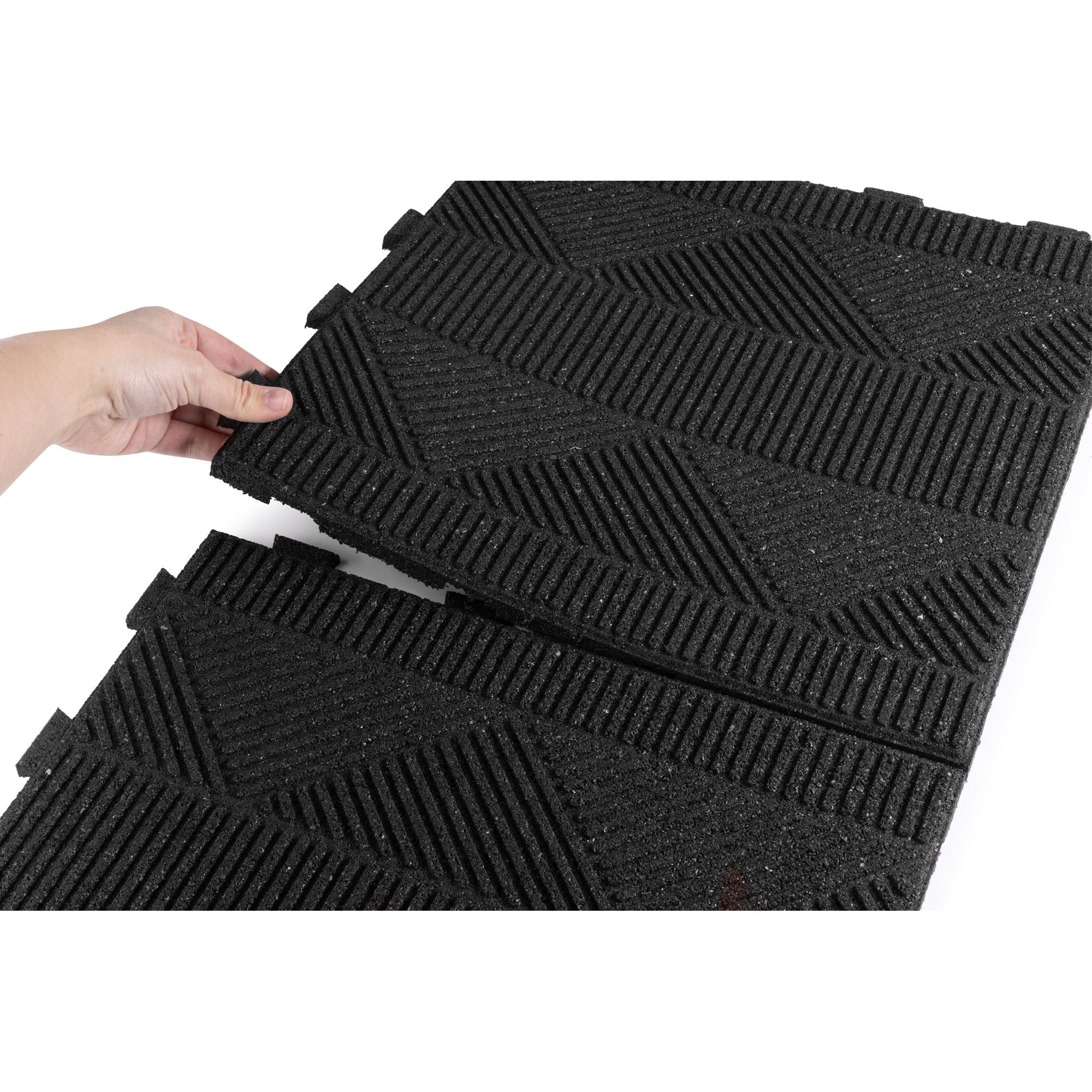 Aztec Interlocking Rubber Paver Tile - RubberMulch.com