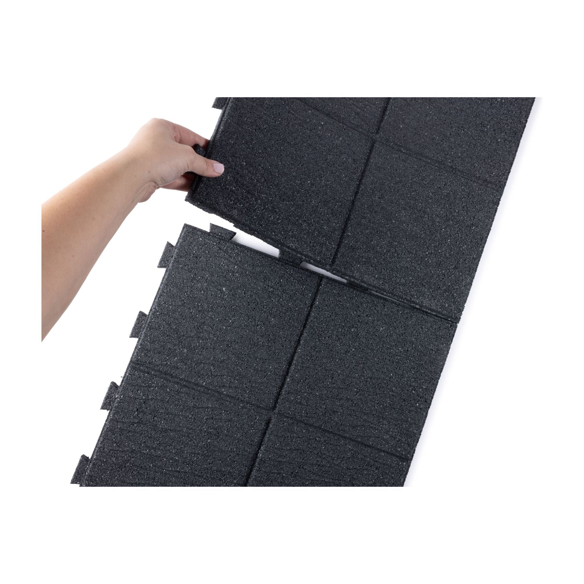 Foursquare Interlocking Rubber Paver Tile - RubberMulch.com