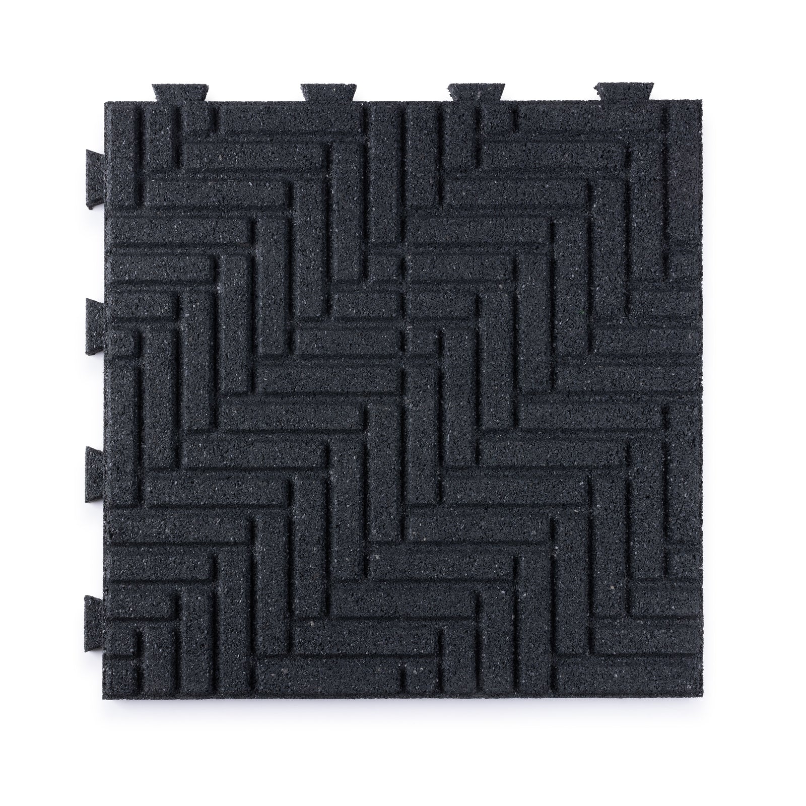 Herringbone Interlocking Rubber Paver Tile