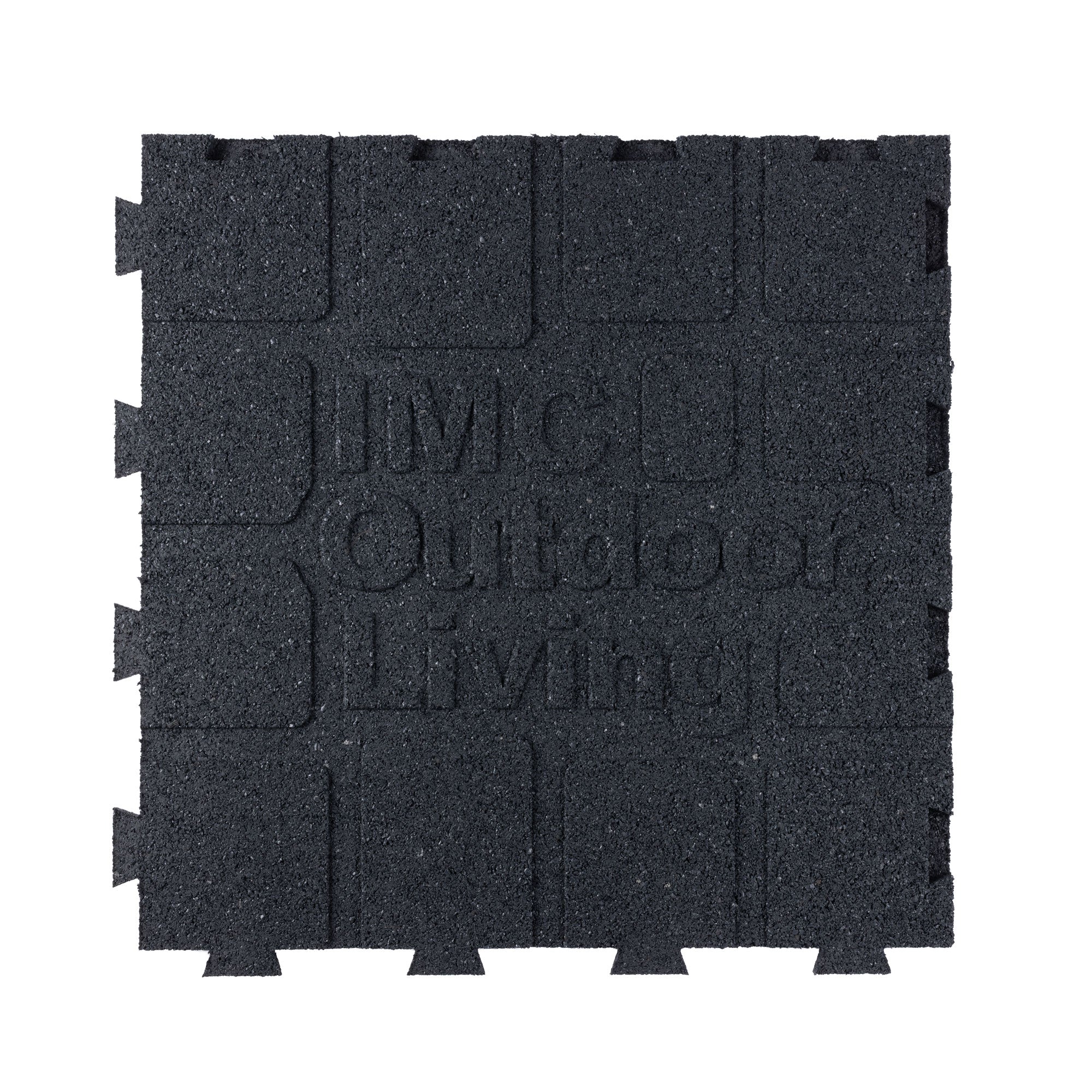 Linear Interlocking Rubber Paver Tile - RubberMulch.com