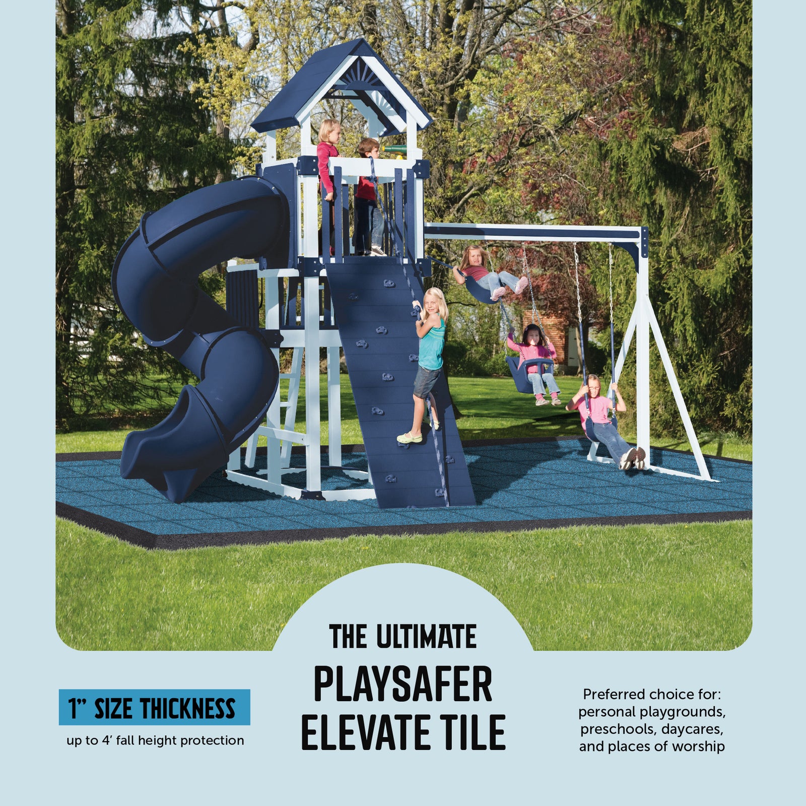Playsafer Elevate Tile 1''