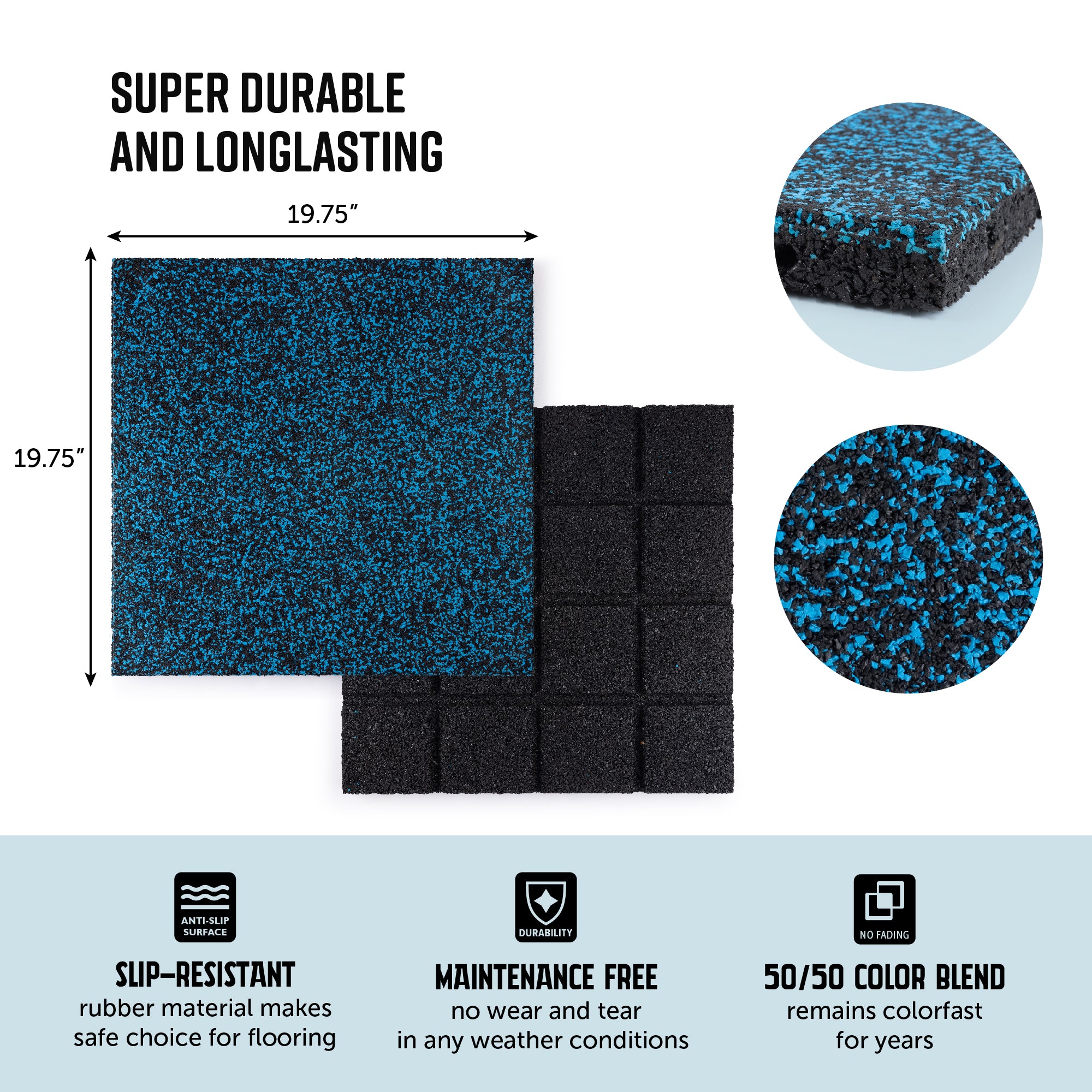 Rubber Playground Tiles - RubberMulch.com