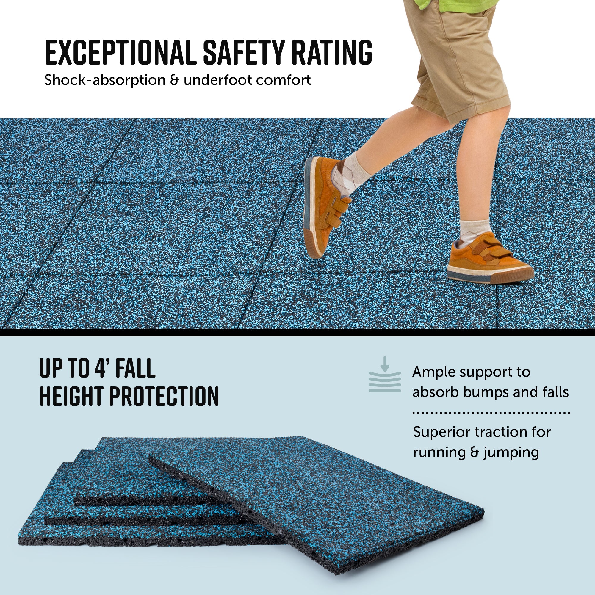 Rubber Playground Tiles - RubberMulch.com