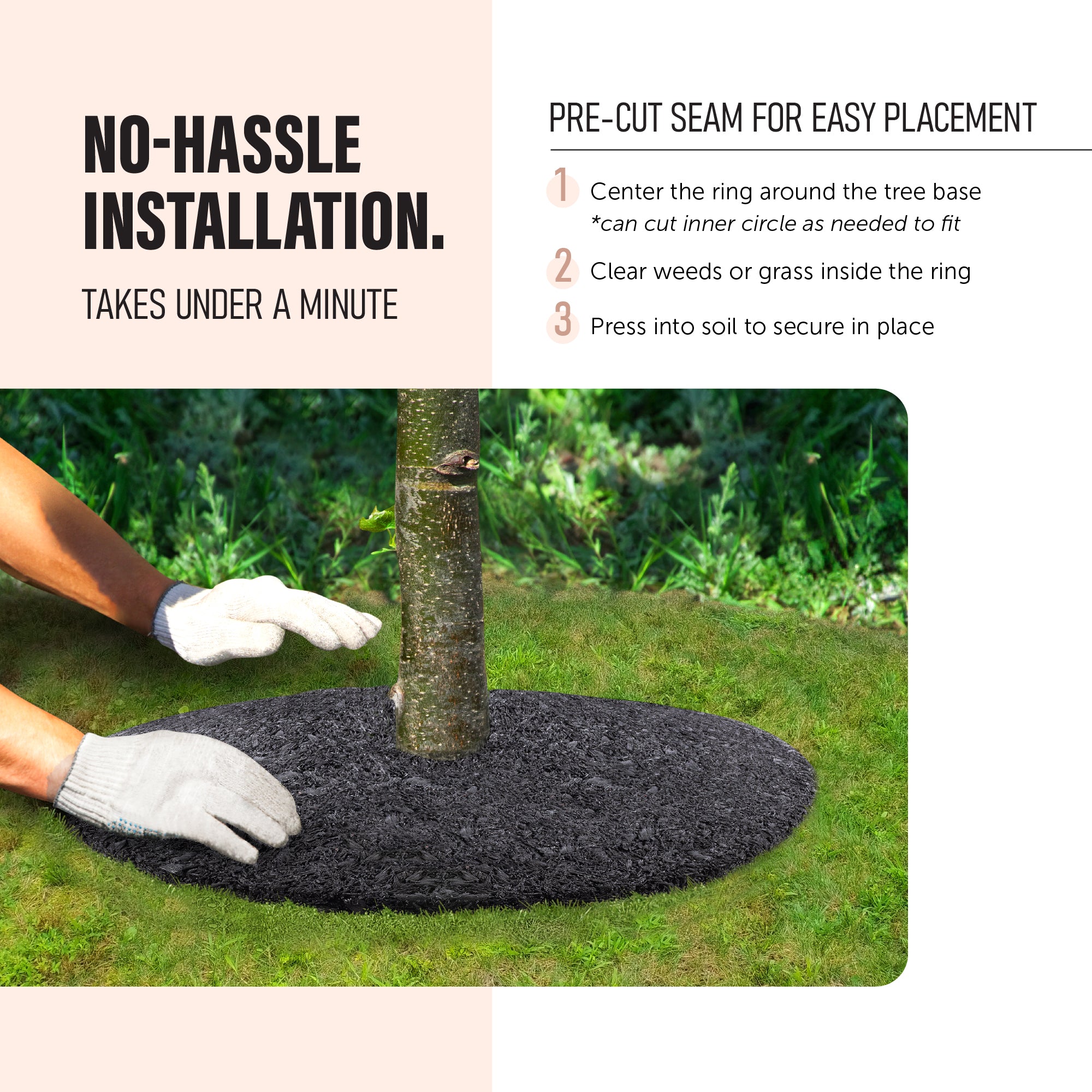 36 inch rubber mulch tree ring 36" Rubber Tree Ring