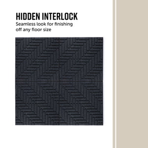 Herringbone Interlocking Rubber Paver Tile