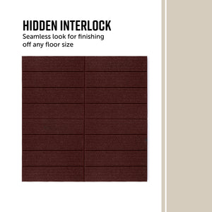 Linear Interlocking Rubber Paver Tile