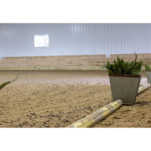 Surefoot Black (Unpainted) Playsafer® Rubber Mulch and sand make excellent footing for horse arenas