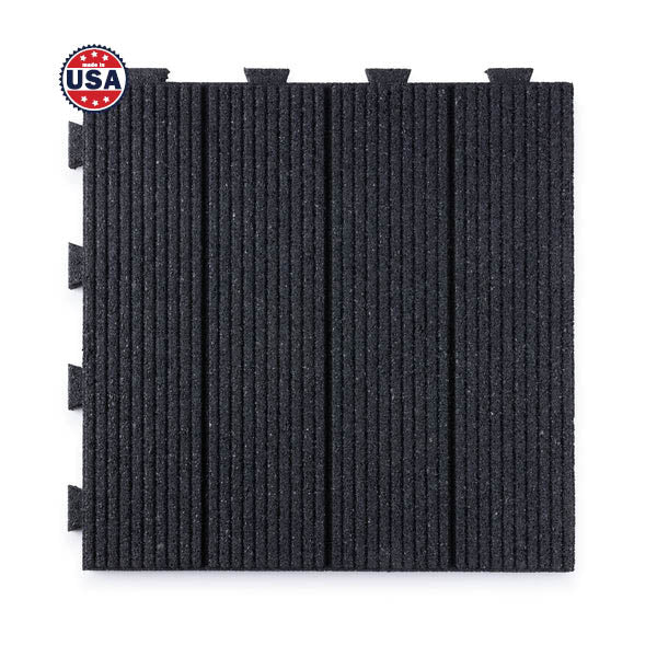 Linear Interlocking Rubber Paver Tile