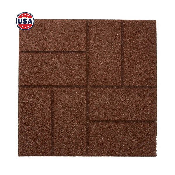 Dual Sided Rubber Paver Tile - RubberMulch.com