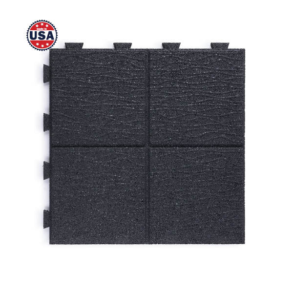 Foursquare Interlocking Rubber Paver Tile
