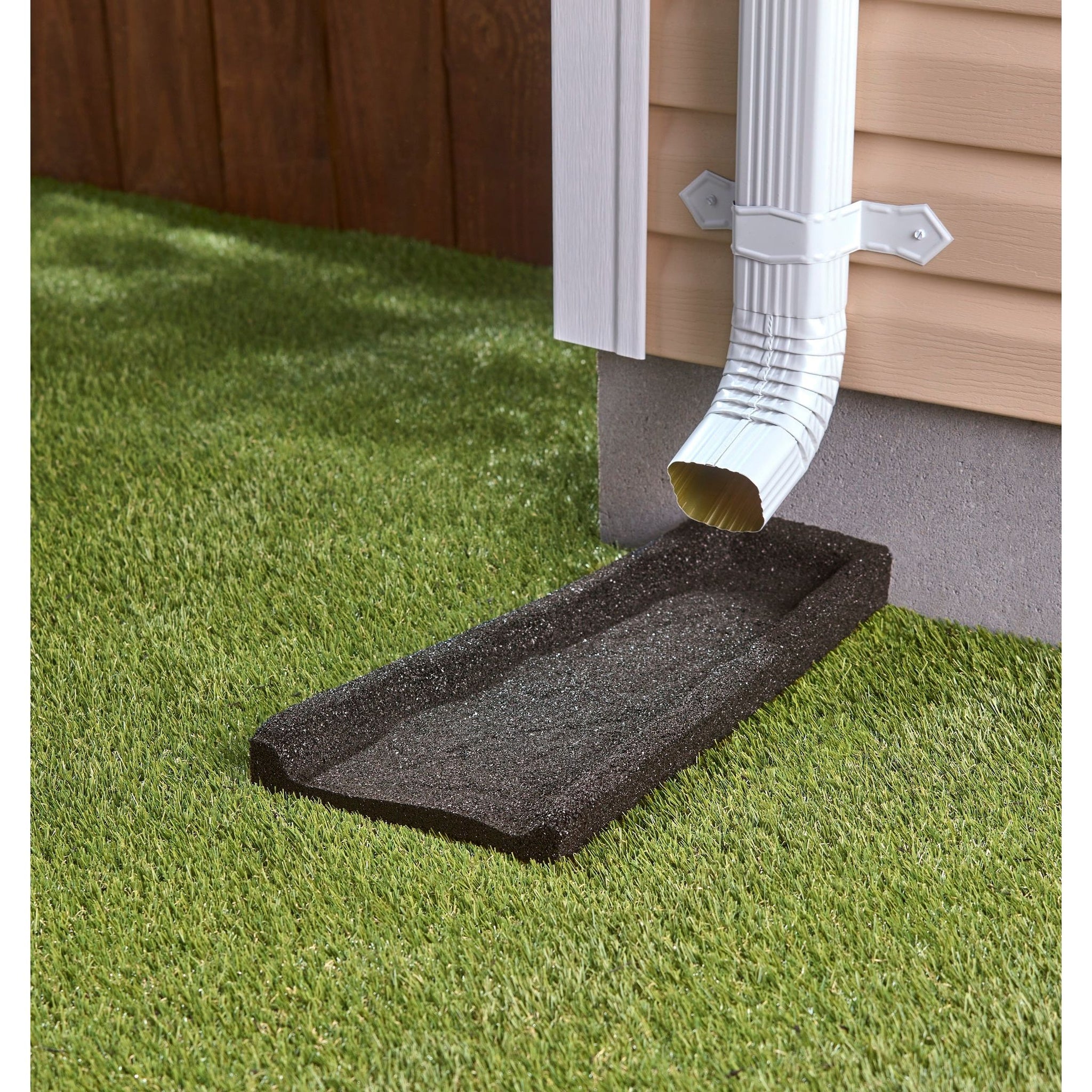 Splash Block Black Plastic Rain Gutters At Dakota Bunce Blog Rain ...