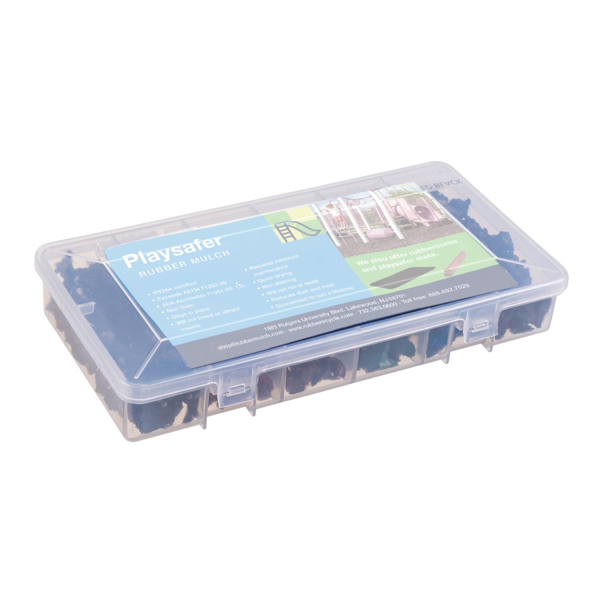 Playground Rubber Mulch Sample Pack - RubberMulch.com