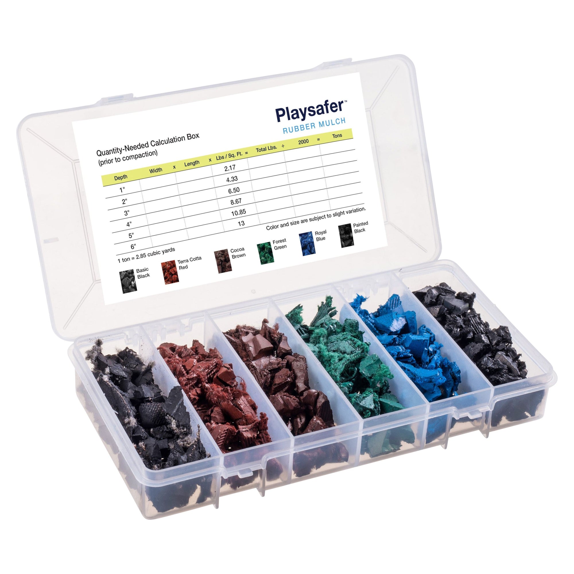 Rubber Mulch Sample Pack - Playground