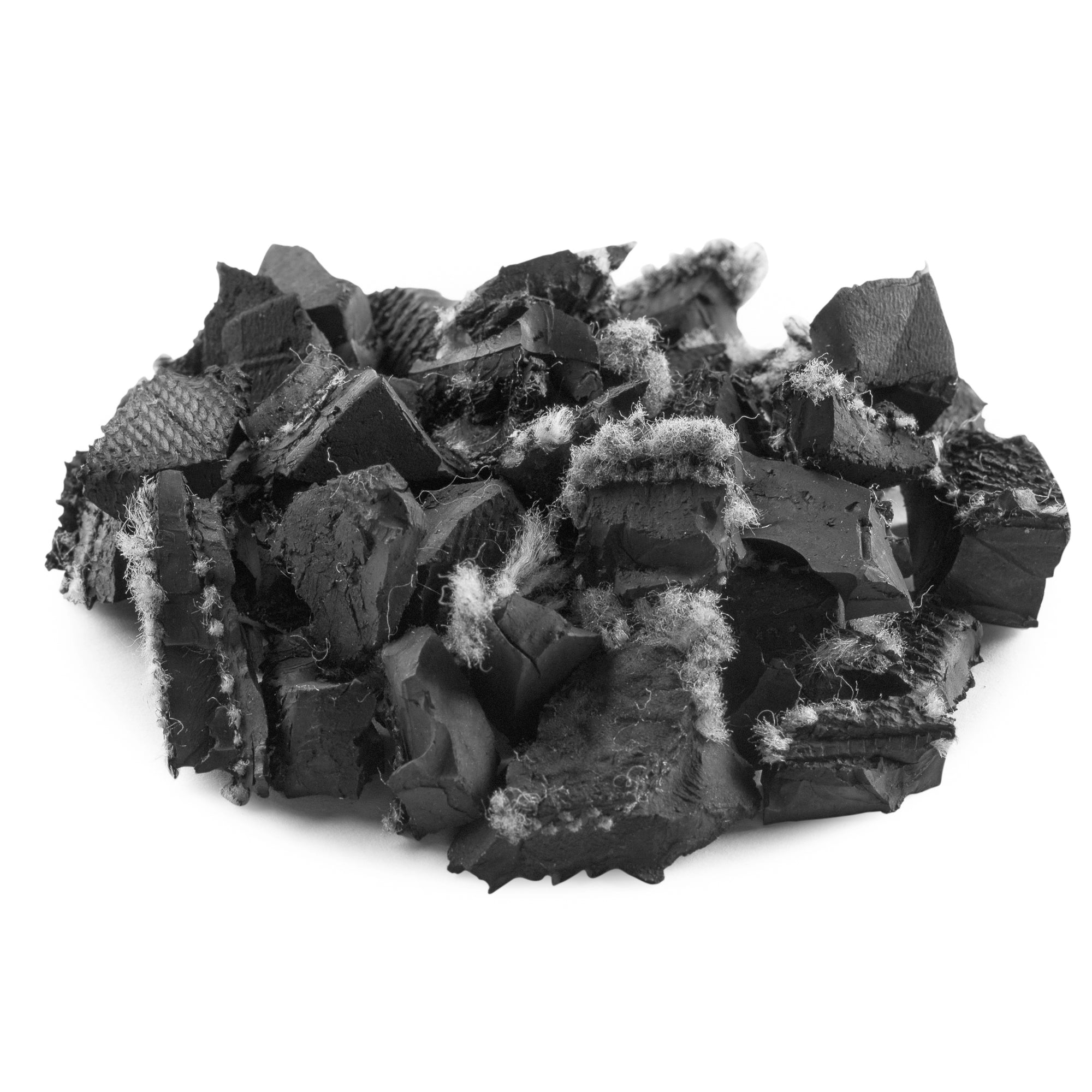 Landscape Rubber Mulch | Unpainted Black