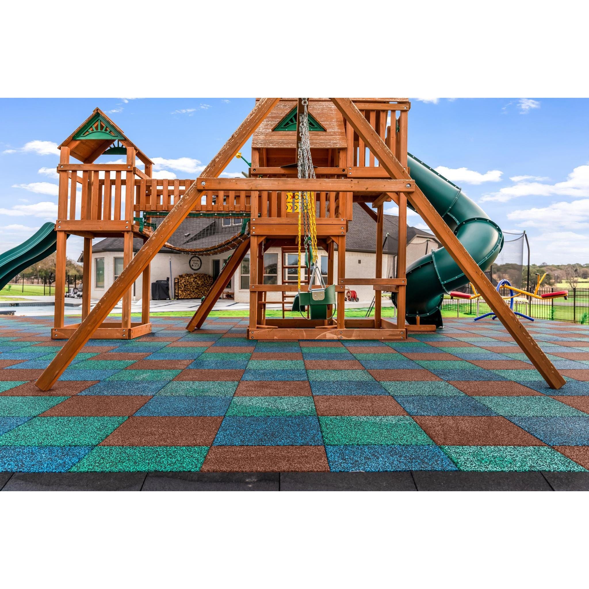 Rubber Playground Tiles - RubberMulch.com